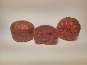 бисквит ДТ шоко-пини шоколадный с начинками (вишня) 2кг
