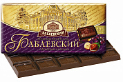 шоколад Бабаевский тёмный фундук+изюм 0,100*16=1,6кг  (4 бл.)   ШОУ-БОКС