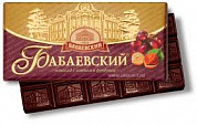 шоколад Бабаевский горький фундук+изюм 0,100*16=1,6кг  (4 бл.)   ШОУ-БОКС