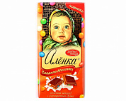 шоколад Красный Октябрь Алёнка с разноцветными драже 0,100*14=1,4 кг (6 бл)