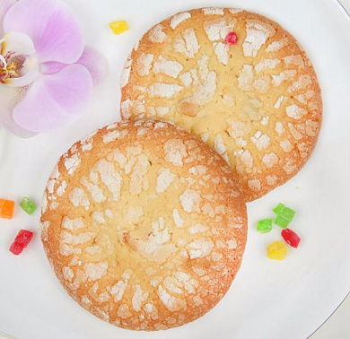 печенье ПИ сдобное с творожно-лимонным вкусом и цукатами 2,5кг